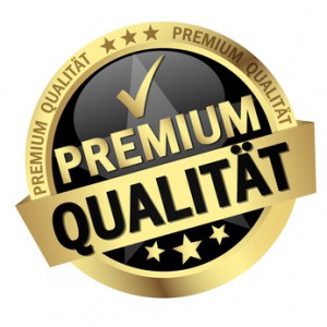 button with text Premium Qualitt